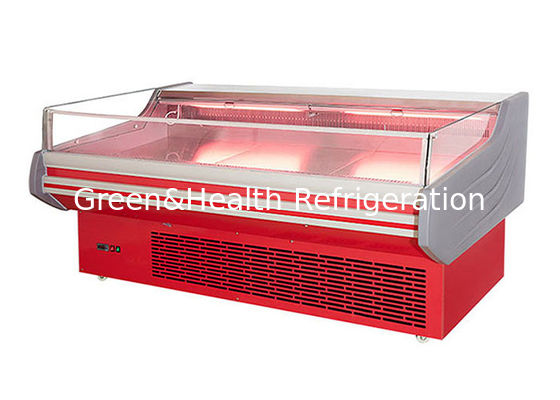 Коммерческое открытое стекло свежее мясо витрина глубокая морозильница динамическое охлаждение