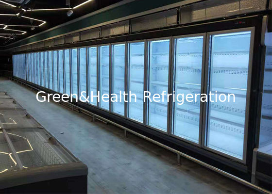 5 полки многоэтажная открытая охладитель овощные фрукты стеклянная дверь товарная витрина