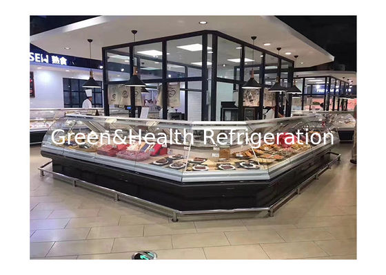 Коммерческий большой экран свежего мяса морозильник глубокий экран холодильник
