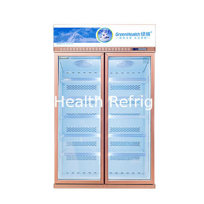 Витрина напитка двери движимости 2 стеклянная с взрывателем топления размораживает витрина дисплея замораживателя системы чистосердечная