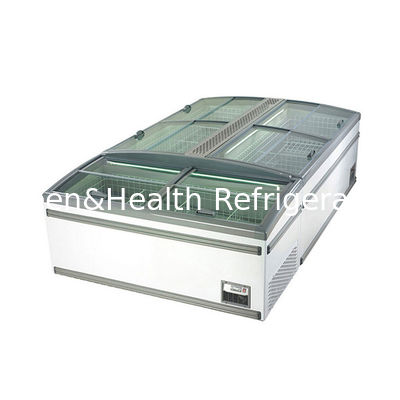 CE ROHS коммерческий дисплей морозильник супермаркет кривая стеклянная дверь холодильник