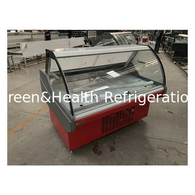 Фабрика на заказ изогнутый вареный хранилище продуктов питания дисплей морозильник