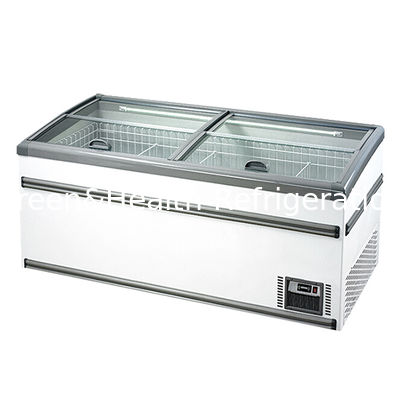 Супермаркет/Магазин Хранение Замороженных Товаров Большой Встроенный Компрессор Островной Шкаф-Морозильник