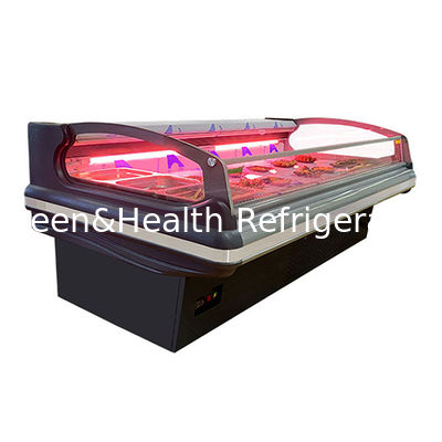 Коммерческие горизонтальные супермаркеты используют стильные европейские холодильники для хранения свежего мяса