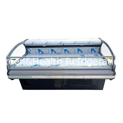 Горизонтальная высококлассная европейская витрина-холодильник для хранения свежего мяса