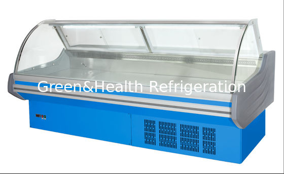 Случай еды ориентированного на заказчика гастронома холодильника дисплея мяса стиля Европы более крутой