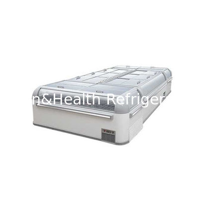 Замораживатель дисплея черного цвета коммерчески для шкафов морепродуктов регулируемых