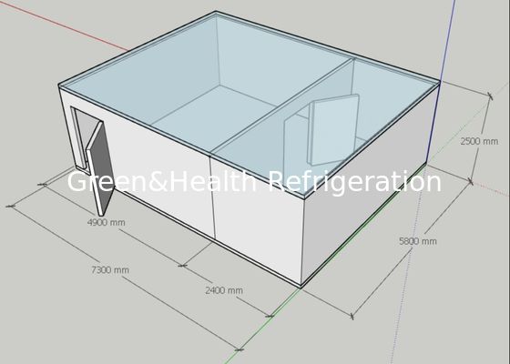 Холодная и замерзая комната индустрии холодная с конденсируя блоком
