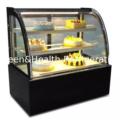 Refrigerated шкаф дисплея торта витринного шкафа пекарни Countertop стеклянный