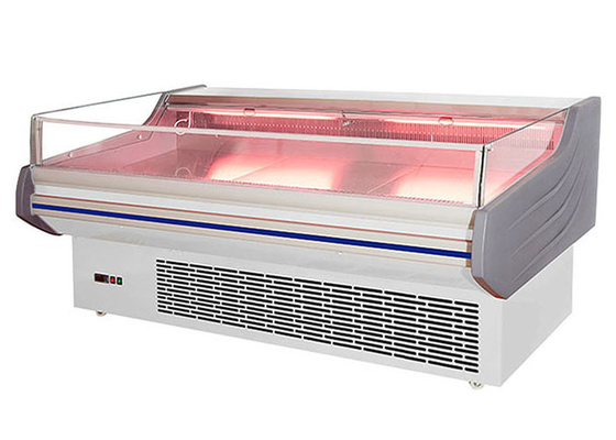 Замораживатель дисплея мяса охладителя открытой выкладки супермаркета коммерчески с лампой СИД