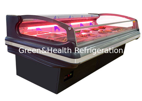 Охладитель изготовленной на заказ универсальной еды витрины замораживателя мяса вентилятора открытый построенный в системе