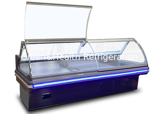 Холодильник открытой выкладки еды гастронома замораживателя дисплея магазина мяса коммерчески