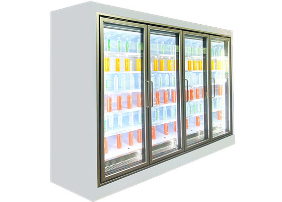Вертикальный охладитель Multideck с холодильником Адвокатуры витринного шкафа ликера двери энергосберегающим